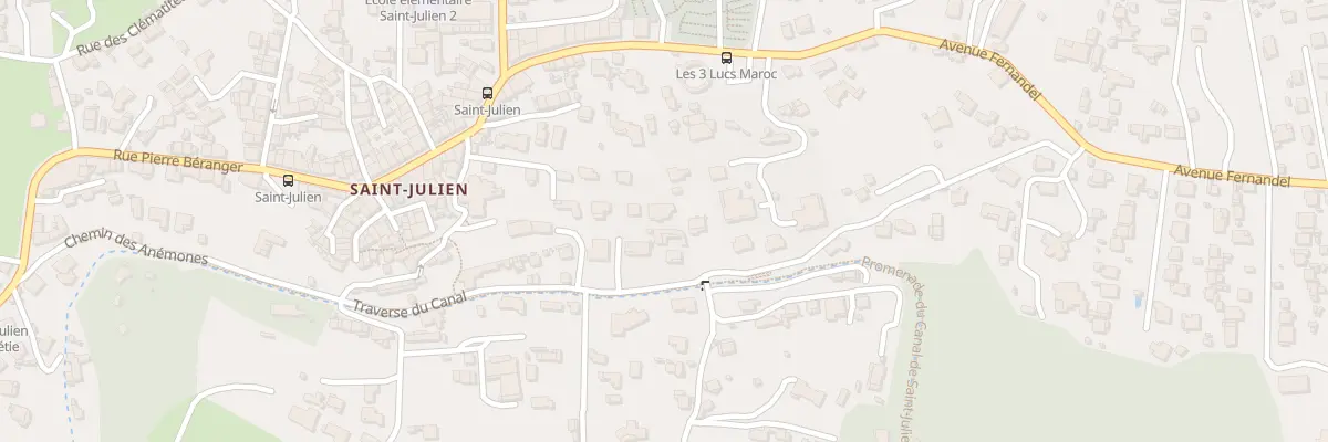 Plan du 31 Tra du Canal à Marseille 12e Arrondissement