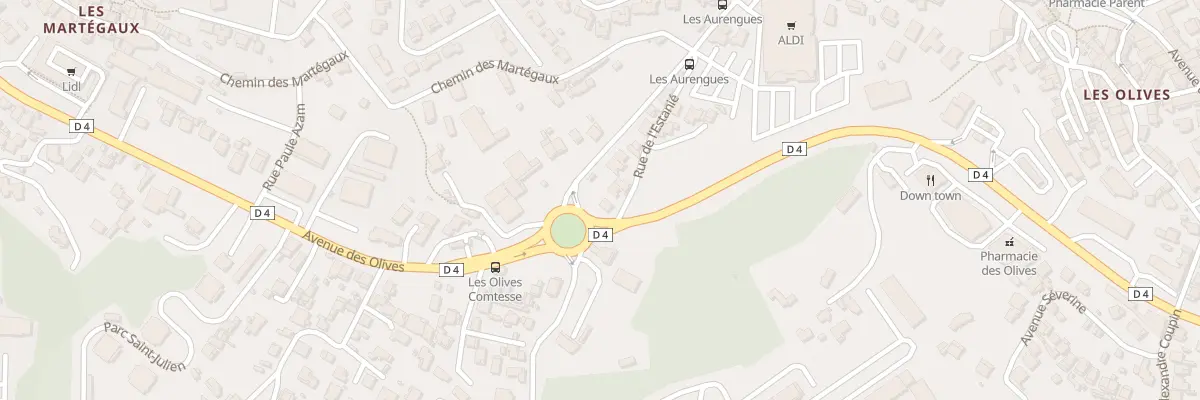 Plan du 330 Av des Olives à Marseille 13e Arrondissement