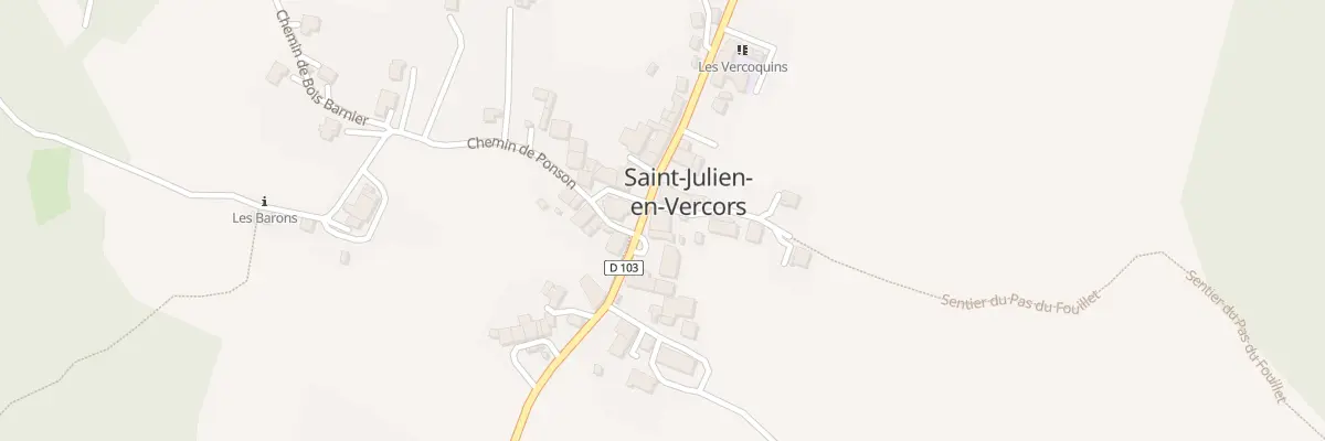 Plan du 1 Pl de la Fontaine à Saint-Julien-en-Vercors