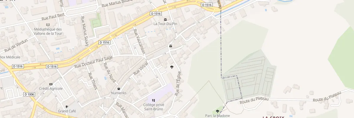 Plan du 3 Rue de l’Eglise à La Tour-du-Pin