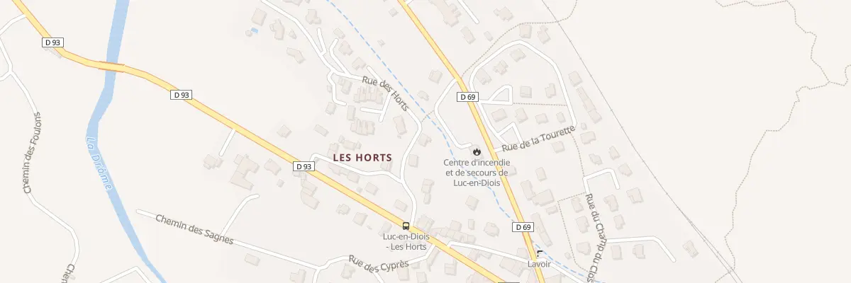 Plan du 5244 Rue des Horts à Luc-en-Diois