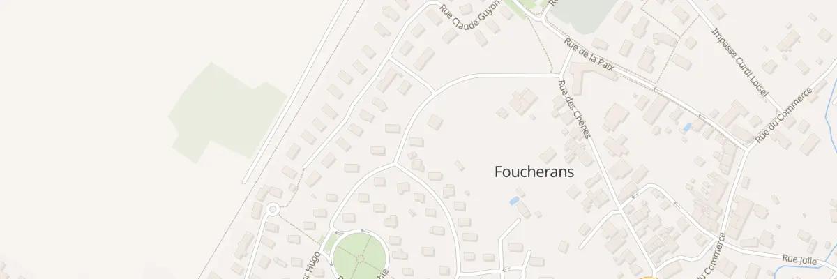 Plan du 1 Rue Victor Hugo à Foucherans