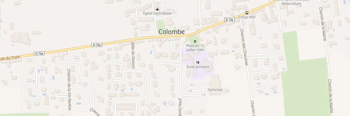 Plan du 34 Che Neuf à Colombe