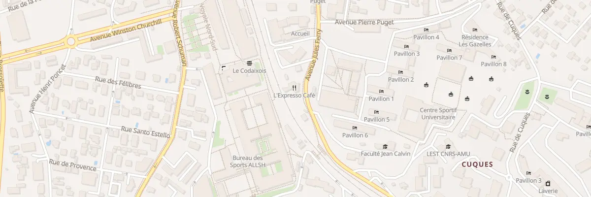 Plan du 20 Av Jules Ferry à Aix-en-Provence