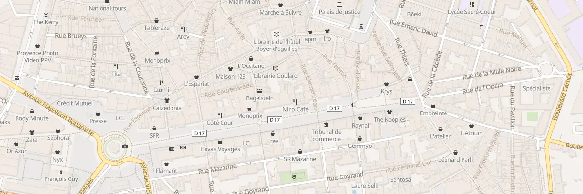 Plan du 39 Crs Mirabeau à Aix-en-Provence