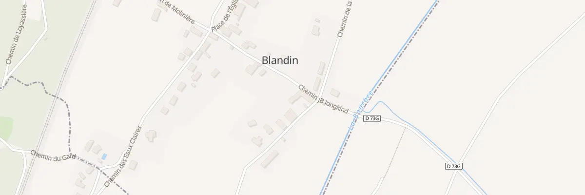 Plan du 2 Che des Peupliers à Blandin