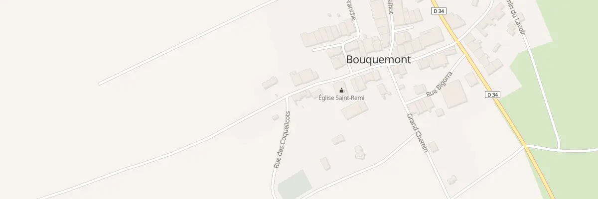 Plan du 15 Rue Haute à Bouquemont