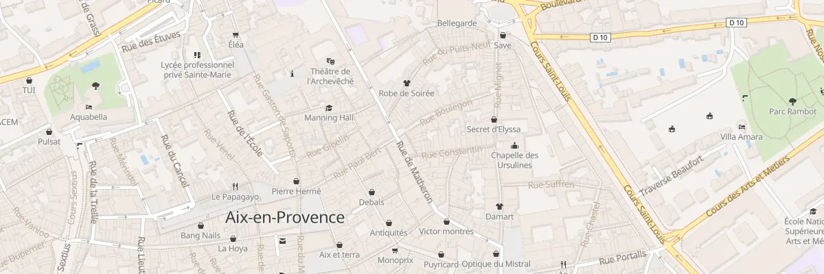 Plan du 1 Rue Buscaille à Aix-en-Provence
