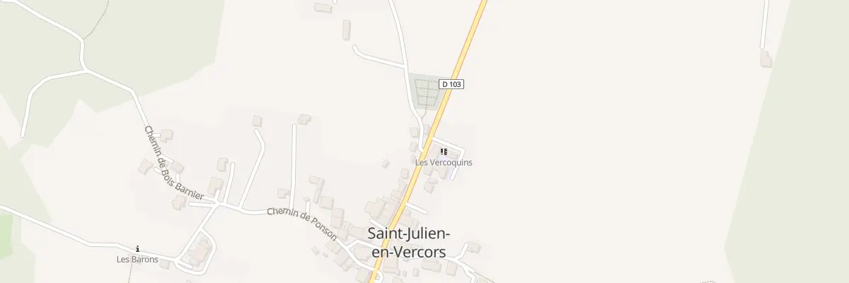 Plan du 30 Che de Forille à Saint-Julien-en-Vercors