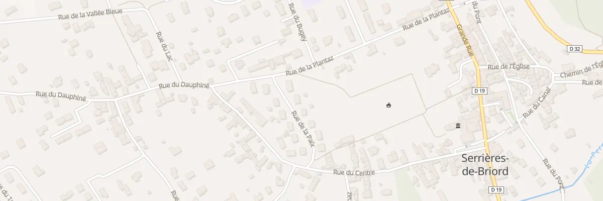Plan du 12 Rue de la Paix à Serrières-de-Briord