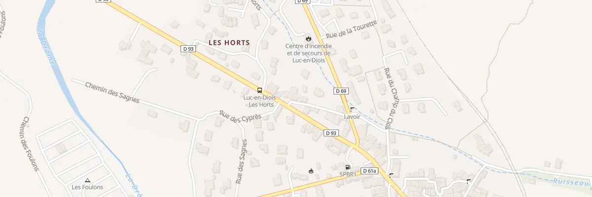 Plan du 5250 Rue Faubourg St Bernard à Luc-en-Diois