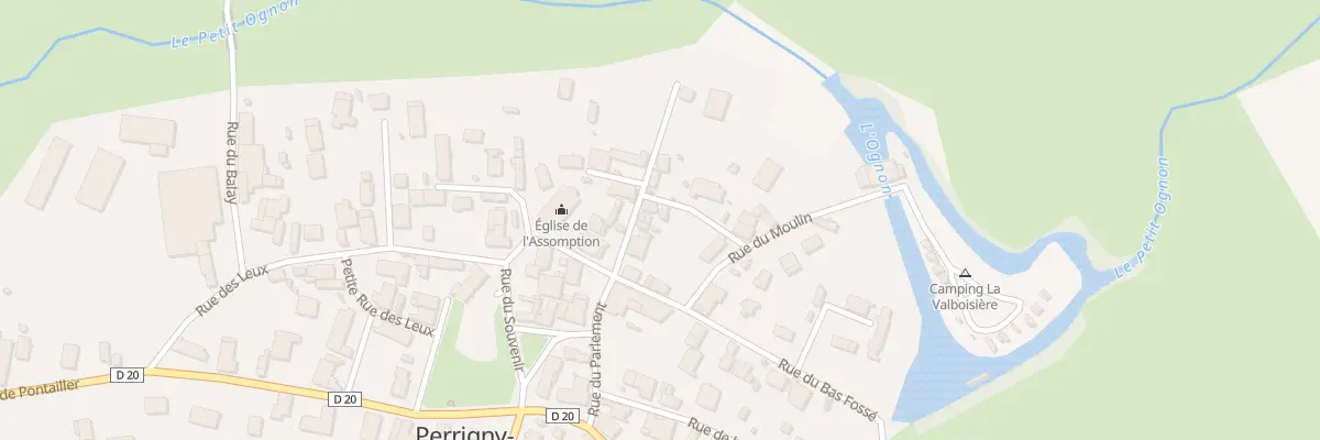 Plan du 2 Ptr Petite Rue du Moulin à Perrigny-sur-l’Ognon