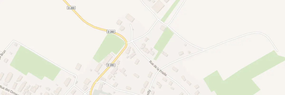 Plan du 1 Rue de la Prielle à Flammerans