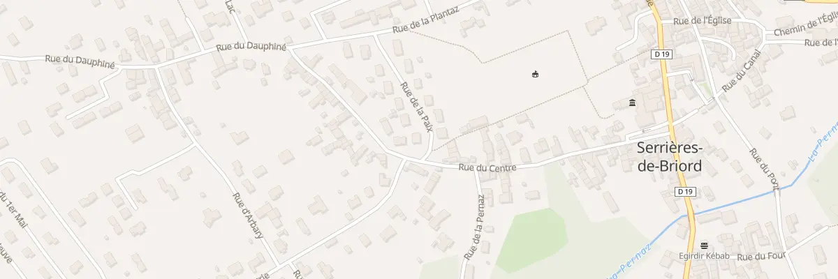 Plan du 1 Rue de la Paix à Serrières-de-Briord