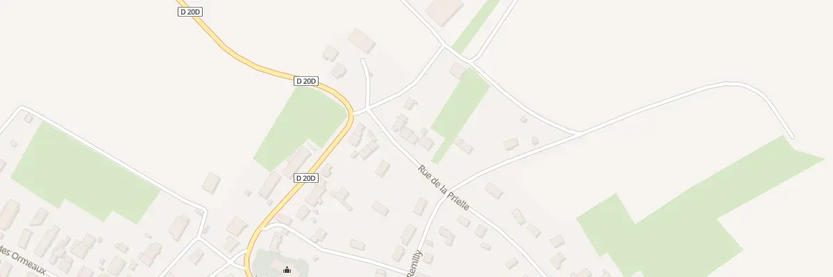 Plan du 5 Rue de la Prielle à Flammerans
