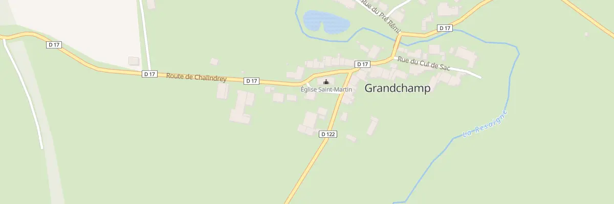 Plan du 24 Pl de l’Eglise à Grandchamp