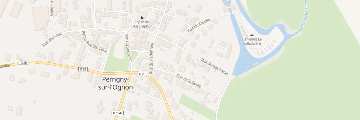 Plan du 4 Rue du Bas Fossé à Perrigny-sur-l’Ognon