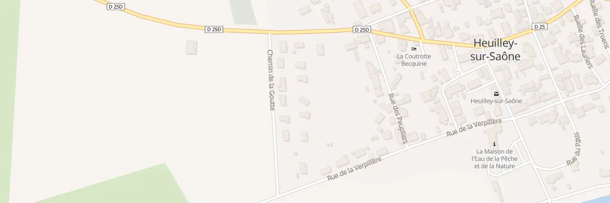 Plan du 13 Rue de la Goutte à Heuilley-sur-Saône