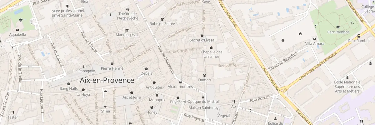 Plan du 13 Rue des Epinaux à Aix-en-Provence