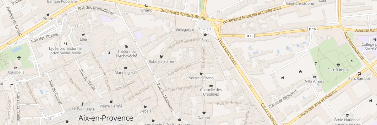 Plan du 58 Rue Boulegon à Aix-en-Provence