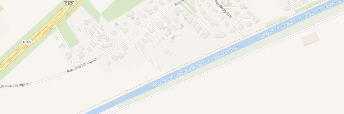 Plan du 23 Rue sous les Vignes à Choisey