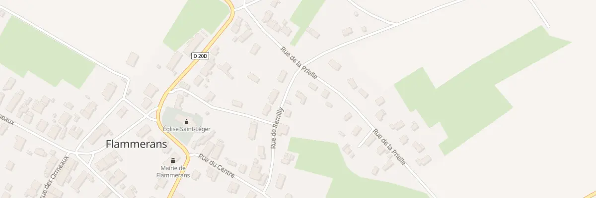 Plan du 1 Rue de Remilly à Flammerans