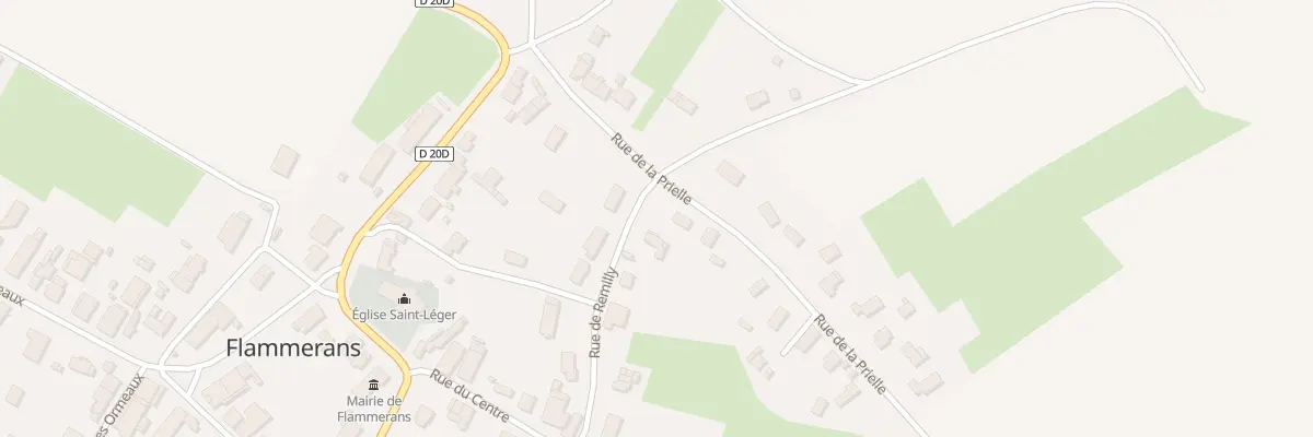 Plan du 8A Rue de la Prielle à Flammerans
