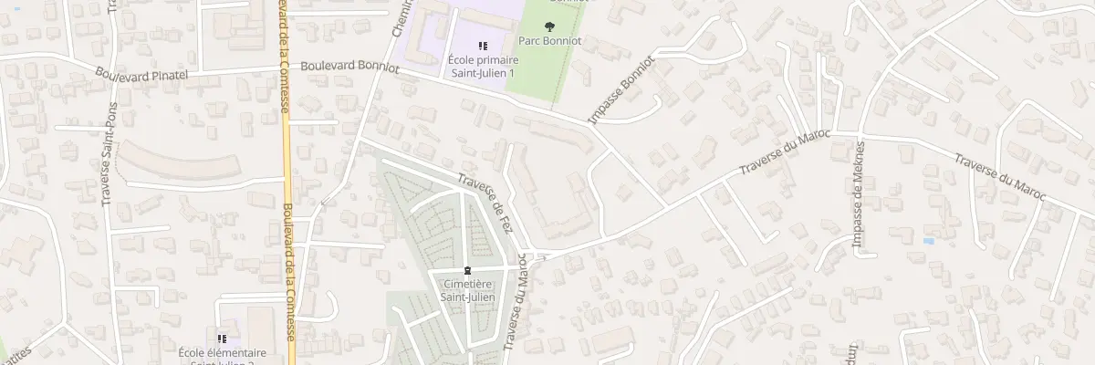 Plan du 26 Bd Bonniot à Marseille 12e Arrondissement