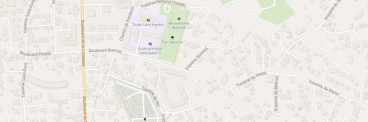 Plan du 23 Bd Bonniot à Marseille 12e Arrondissement