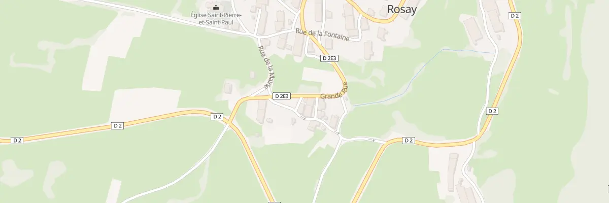 Plan du 2 Grande Rue à Rosay