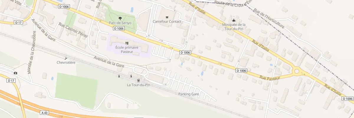 Plan du 12 Rue Pasteur à La Tour-du-Pin