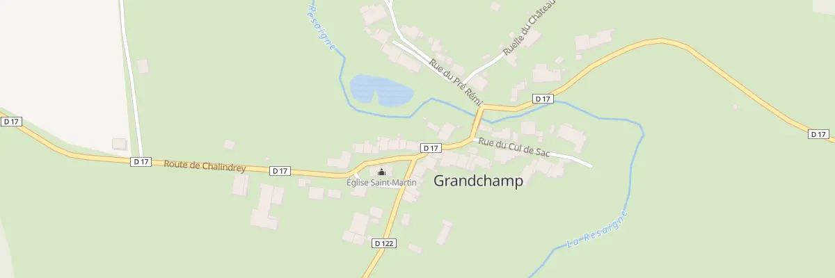 Plan du 38 Pl de l’Eglise à Grandchamp
