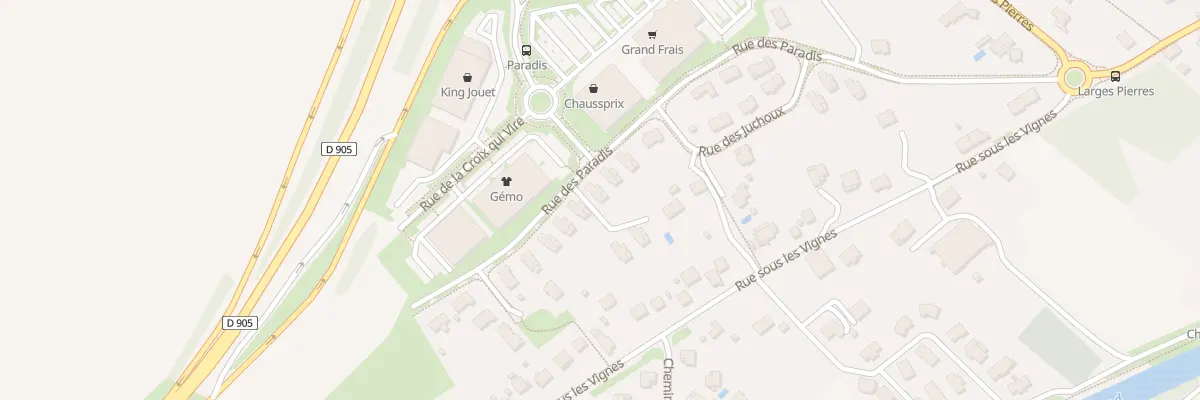 Plan du 19 Rue des Paradis à Choisey
