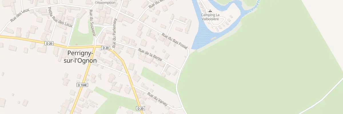 Plan du 11 Rue de la Rente à Perrigny-sur-l’Ognon