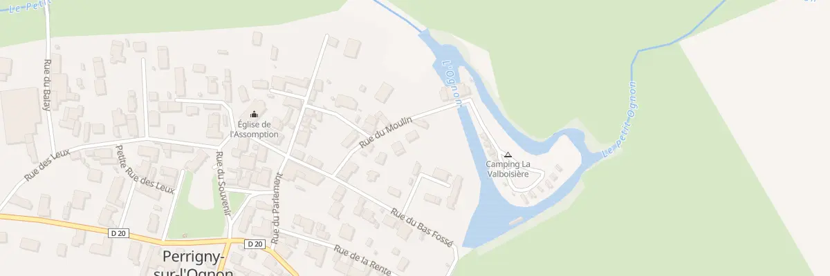 Plan du 10 Rue du Moulin à Perrigny-sur-l’Ognon