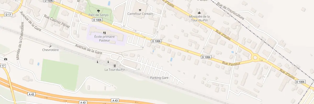 Plan du 14 Rue Pasteur à La Tour-du-Pin