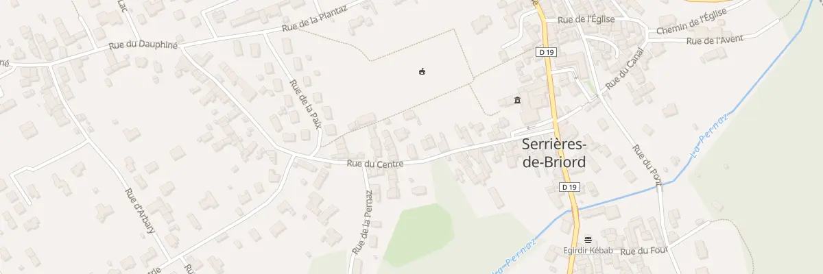 Plan du 10 Rue du Centre à Serrières-de-Briord