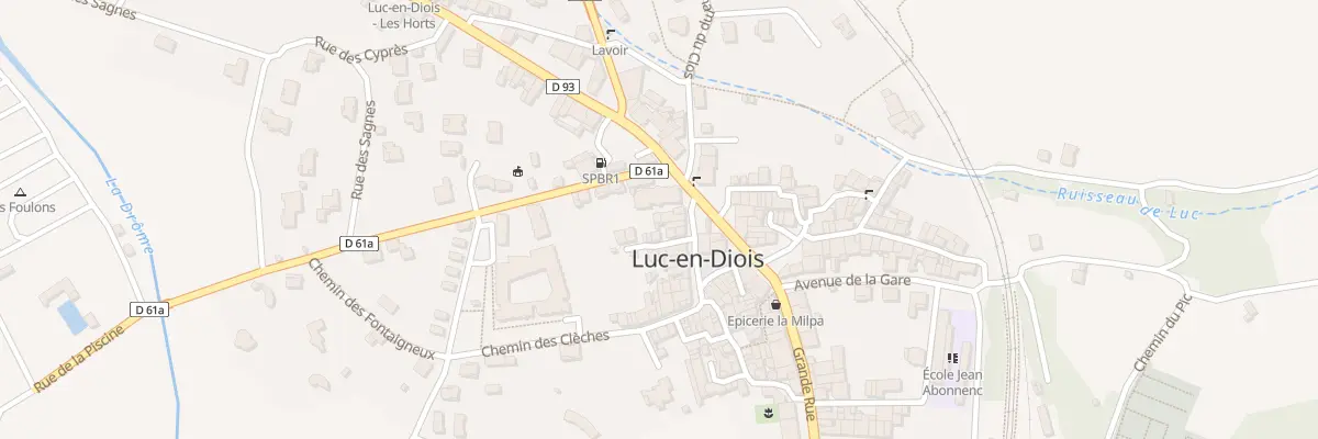 Plan du 5209 L’Eglise à Luc-en-Diois