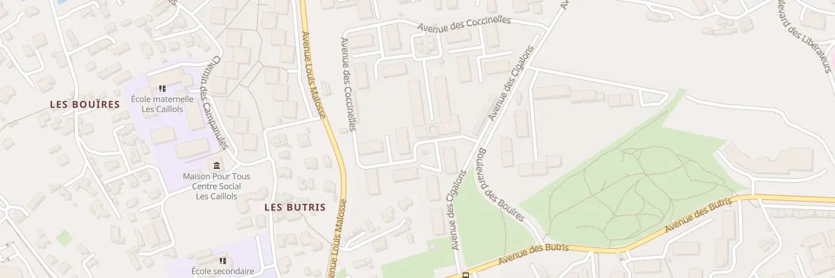 Plan du 4 Av des Ecureuils à Marseille 12e Arrondissement
