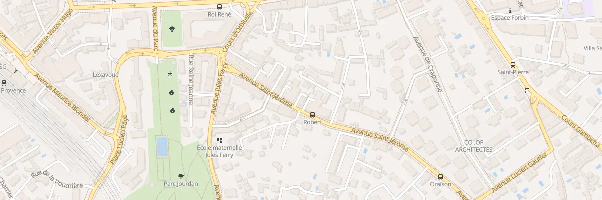 Plan du 13 Av Saint-Jérôme à Aix-en-Provence