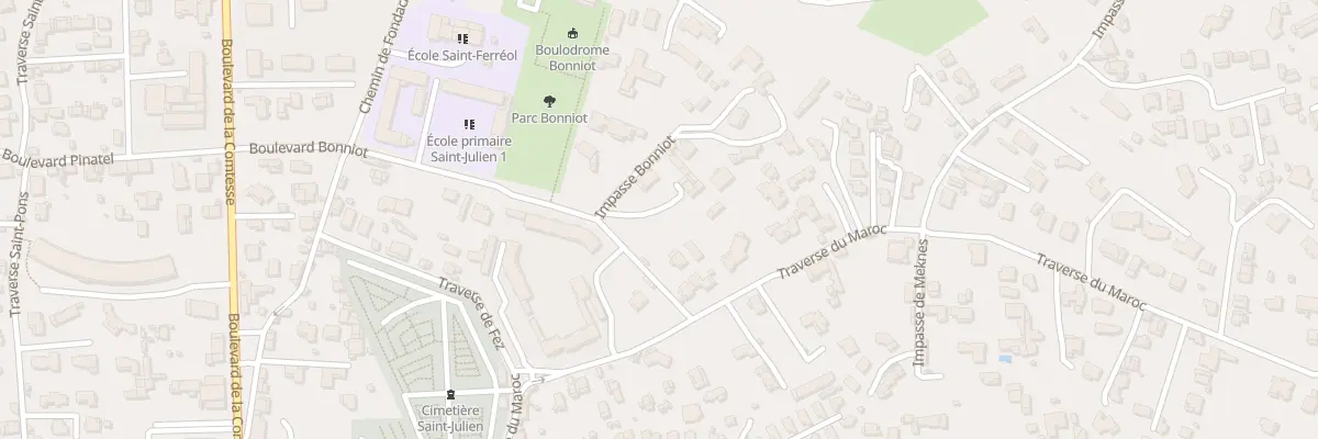 Plan du 25 Bd Bonniot à Marseille 12e Arrondissement