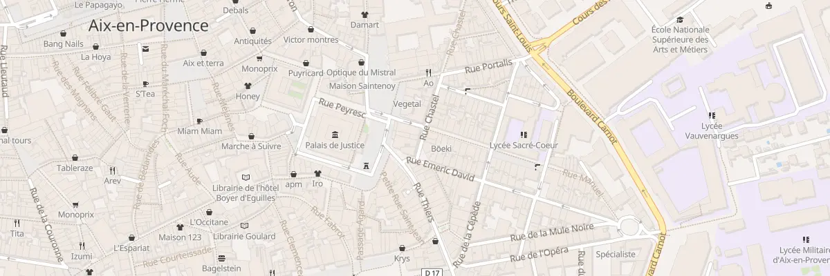 Plan du 2 Rue Chastel à Aix-en-Provence