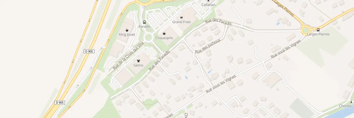 Plan du 15 Rue des Paradis à Choisey