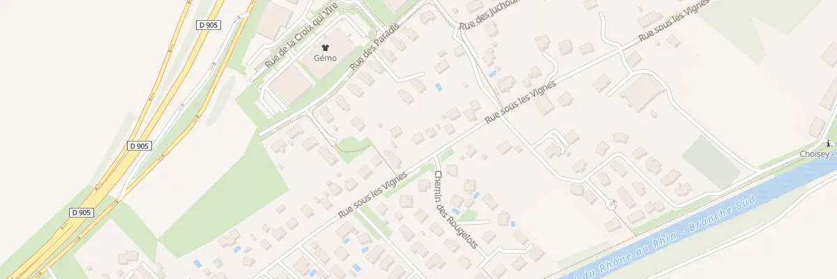 Plan du 30 Rue sous les Vignes à Choisey