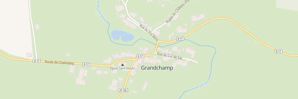 Plan du 40 Pl du Monument à Grandchamp