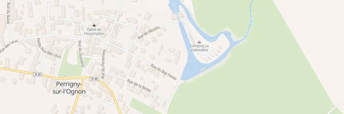 Plan du 9 Rue du Bas Fossé à Perrigny-sur-l’Ognon