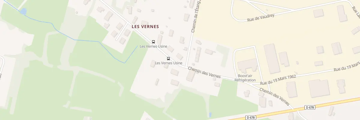 Plan du 300 Che des Vernes à Courlaoux