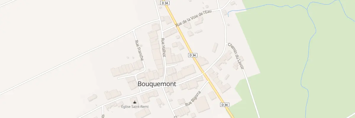 Plan du 4 Rte Departementale No 34 à Bouquemont
