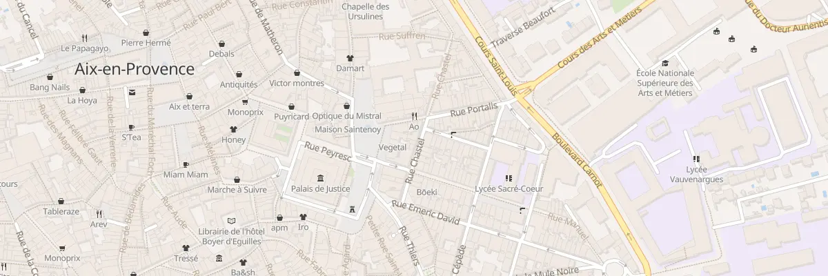 Plan du 10 Rue Chastel à Aix-en-Provence