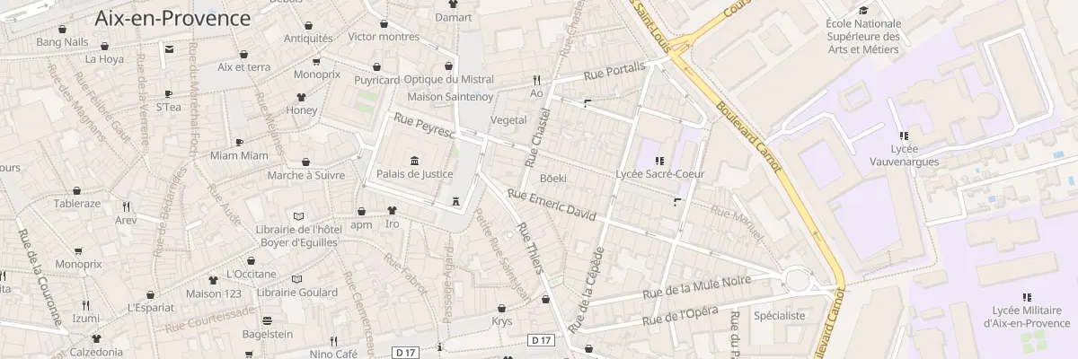 Plan du 3 Rue Chastel à Aix-en-Provence